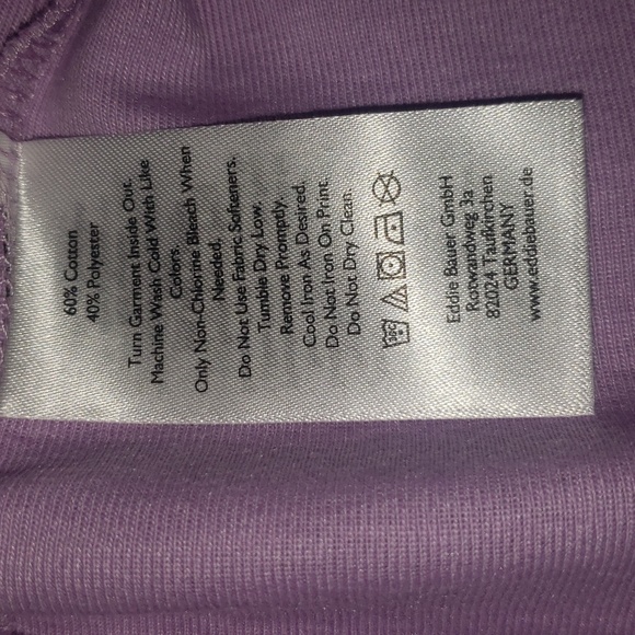 Eddie Bauer Scoop Neck Short Sleeve Tee Shirt Orchid Purple 3X NWT - Picture 8 of 10